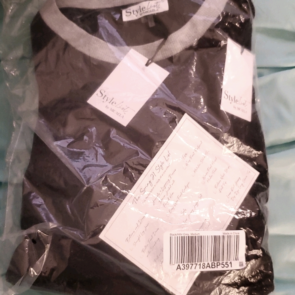 Style list by Micaela black and grey sweat suit